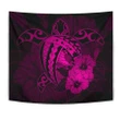 Alohawaii Tapestry - Hawaii Hibiscus Tapestry - Harold Turtle - Pink