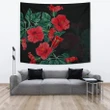 Hibiscus Red Flower Tapestry - AH - J1 - Alohawaii
