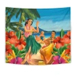 Alohawaii Tapestry - Hula Dance On Beach Tapestry