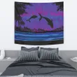 Dolphin Dance In Night Tapestry - AH - K5 - Alohawaii