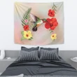 Hibiscus Bird Tapestry - AH - J1 - Alohawaii