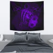 Hawaii Hibiscus Tapestry - Harold Turtle - Purple - AH J9 - Alohawaii