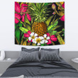 Hawaii Tropical Flowers Pineapple Tapestry - AH - J5 - Alohawaii