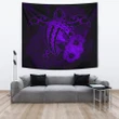 Hawaii Hibiscus Tapestry - Harold Turtle - Purple - AH J9 - Alohawaii