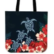 Alohawaii Bag - Hibiscus And Turtle Skillful Tote Bag - AH - J1