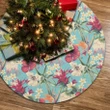 Alohawaii Tree Skrit - Hawaii Seamless Floral Pattern With Tropical Hibiscus, Watercolor Tree Skirt
