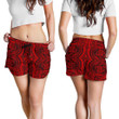Polynesian Symmetry Red Women's Short - AH - J11 - Alohawaii