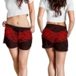 Specialty Polynesian Women's Shorts Red - AH J4 - Alohawaii