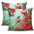 Alohawaii Home Set - Hawaii Hummingbird Red Hibiscus Pillow Covers
