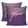 Hawaii Dolphin Violet Background Pillow Covers -AH - K5 - Alohawaii