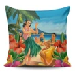 Alohawaii Home Set - Hula Dance On Beach Pillow Covers