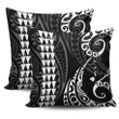 Hawaii Kakau White Polynesian Pillow Covers - AH - J1 - Alohawaii