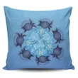 Alohawaii Home Set - Hawaii Turtle Hibiscus Blue Pillow Covers