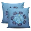 Hawaii Turtle Hibiscus Blue Pillow Covers - AH - J4 - Alohawaii