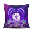 Hawaiian Couple Hibiscus Valentine Pillow Covers