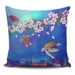 Alohawaii Home Set - Turtle Plumeria Ocean Pillow Covers