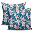 Hawaii Pillow Cover Tropical Hibiscus Blue AH J1 - Alohawaii