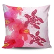 Hawaii Turtle Hibiscus Polynesian Pillow Covers - Pinky Style - AH - J2