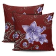 Plumeria Violet Polynesia Red Pillow Covers - AH - J1 - Alohawaii
