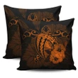 Hawaii Hibiscus Pillow Covers - Harold Turtle - Orange - AH J9 - Alohawaii