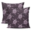 Turtle Plumeria Violet Pillow Covers - AH - J1 - Alohawaii