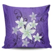 Alohawaii Home Set - Hawaiian Plumeria Polynesian Pillow Covers - Purple