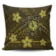Alohawaii Home Set - Hawaii Mix Polynesian Turtle Plumeria Pillow Covers Nick Style - Yellow