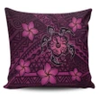 Alohawaii Home Set - Hawaii Mix Polynesian Turtle Plumeria Pillow Covers Nick Style - Pink