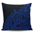 Alohawaii Home Set - Hawaii Polynesian Turtle Pillow Covers - Blue