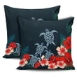 Hibiscus And Turtle Skillful Pillow Covers - AH - J1 - Alohawaii