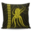 Alohawaii Home Set - Hawaii Octopus KaKau Polynesian Pillow Covers - Yellow