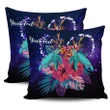 Alohawaii Home Set - Personalized Hawaii Couple Turtle Hibiscus Tropical Pillow Covers - Huxley Style