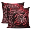 Hawaiian Turtle Polynesian Red Pillow Covers - AH J9 - Alohawaii
