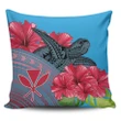 Alohawaii Home Set - Hawaii Turtle Hibiscus Kanaka Pink Style - Pillow