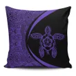 Alohawaii Home Set - Hawaii Turtle Polynesian Pillow Cover-Circle Style Purple