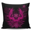 Alohawaii Home Set - Hawaiian Owl Hibiscus Plumeria Polynesian Pillow Covers - Pink