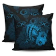 Hawaii Hibiscus Pillow Covers - Harold Turtle - Traffic Blue - AH J9 - Alohawaii