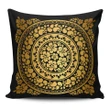 Alohawaii Home Set - Hibiscus Gold Circle Pillow Covers
