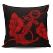 Alohawaii Home Set - Anchor Red Poly Tribal Pillow Covers