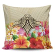 Alohawaii Home Set - Hawaii Manta Ray Tropical Hibiscus Plumeria Polynesian Pillow Covers