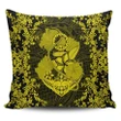 Alohawaii Home Set - Hawaii Anchor Hibiscus Flower Vintage Pillow Covers Yellow