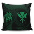 Alohawaii Home Set - Hawaiian Kanaka Turtle Polynesian Pillow Covers Green