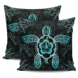 Turtle Hibiscus Blue Pillow Covers - AH - J1 - Alohawaii