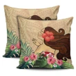 Hula Girl Hibiscus Jung Polynesian Pillow Covers - AH - A0 - Alohawaii