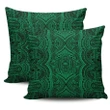 Hawaii Pillow Case Polynesian Symmetry Green AH J1 - Alohawaii