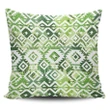 Alohawaii Home Set - Hawaii Pillow Cover White Seamless Ethnic Pattern Monstera Leaf