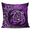 Alohawaii Home Set - Hawaiian Turtle Polynesian Purple Pillow Covers