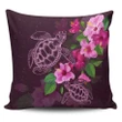 Alohawaii Home Set - Hawaii Turtle Hibiscus Pink Simple Pillow Covers