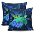 Alohawaii Home Set - Hawaii Turtle Hibiscus Polynesian Pillow Cover - Jade Stone