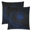 Hawaii Coat Of Arms Pillow Covers - Blue - Frida Style - AH J9 - Alohawaii